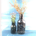 Home decoration leopard spotted flower glass vase vases